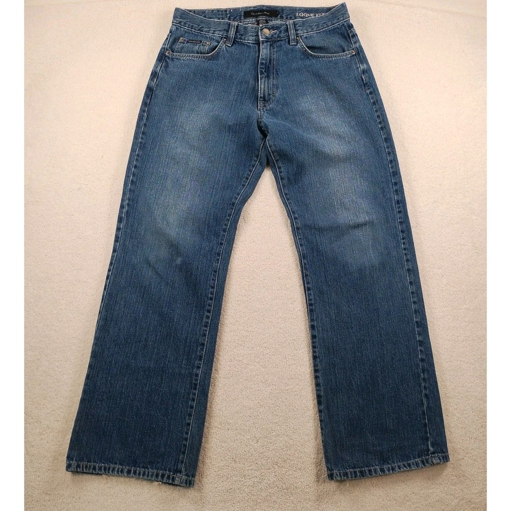 Vtg 90'sCalvin Klein Loose Jeans Size 31 x 29 Blue Denim Baggy Wide Leg Skater